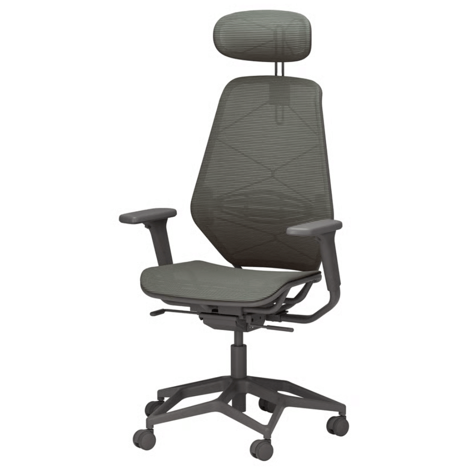 STYRSPEL IKEA Qeymer stulu, tünd boz/boz