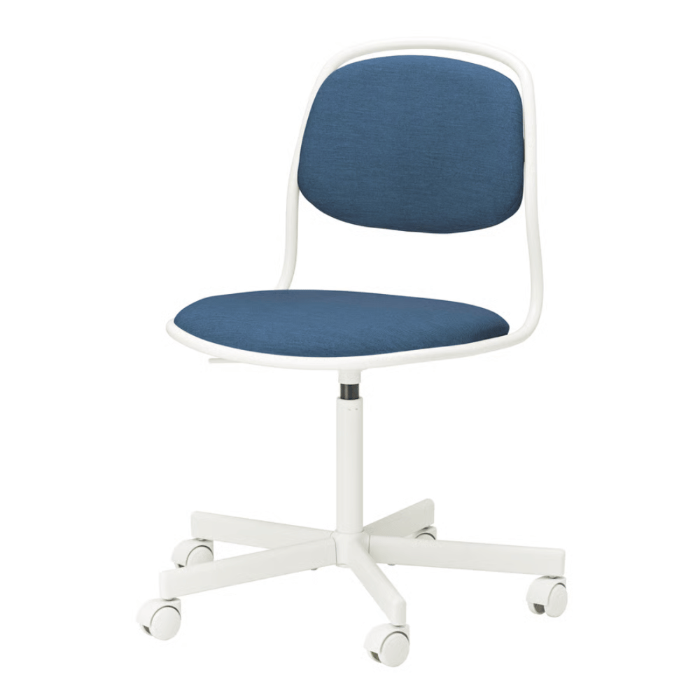 ORFJALL IKEA İş stulu, ağ/Vissle tünd göy