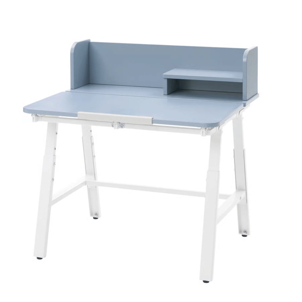PIPLARKA IKEA Uşaq yazı masası, mavi-ağ, 80x63 sm, qatlanan