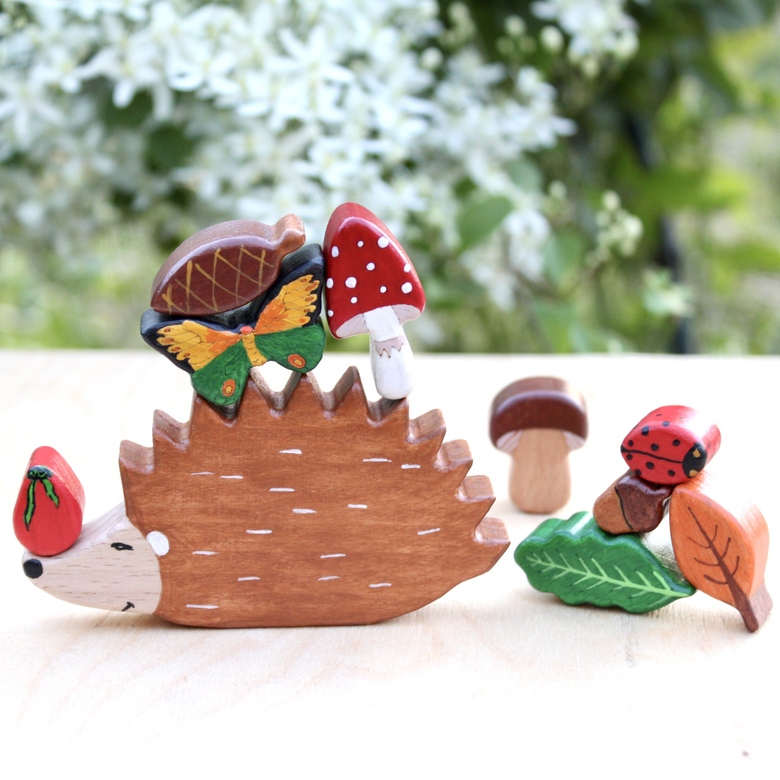 набор развивающей игры "Ежик и дары леса"