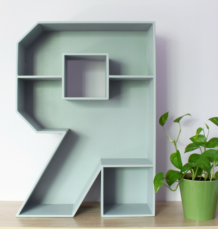 Буква-полка Я Цвет Серый