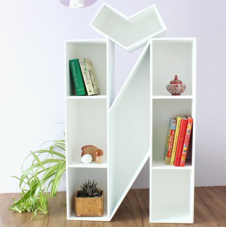 буква полка Й, полка в детскую, буква в форме полки, полка в форме буквы Й, белая буква на стену, полки читай