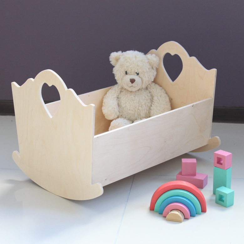 Кроватка для куклы неокрашенная