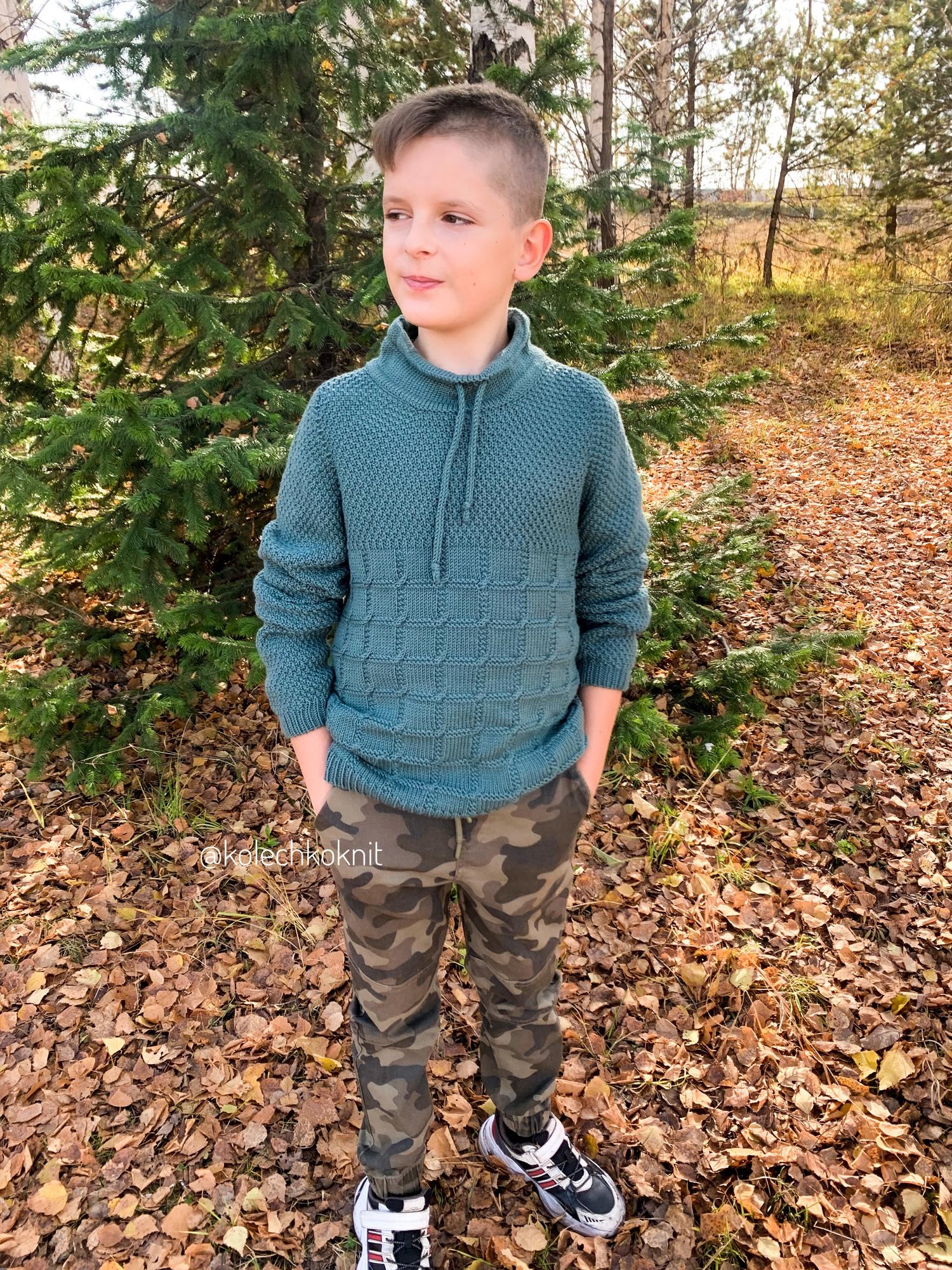 Детский свитер Квадро