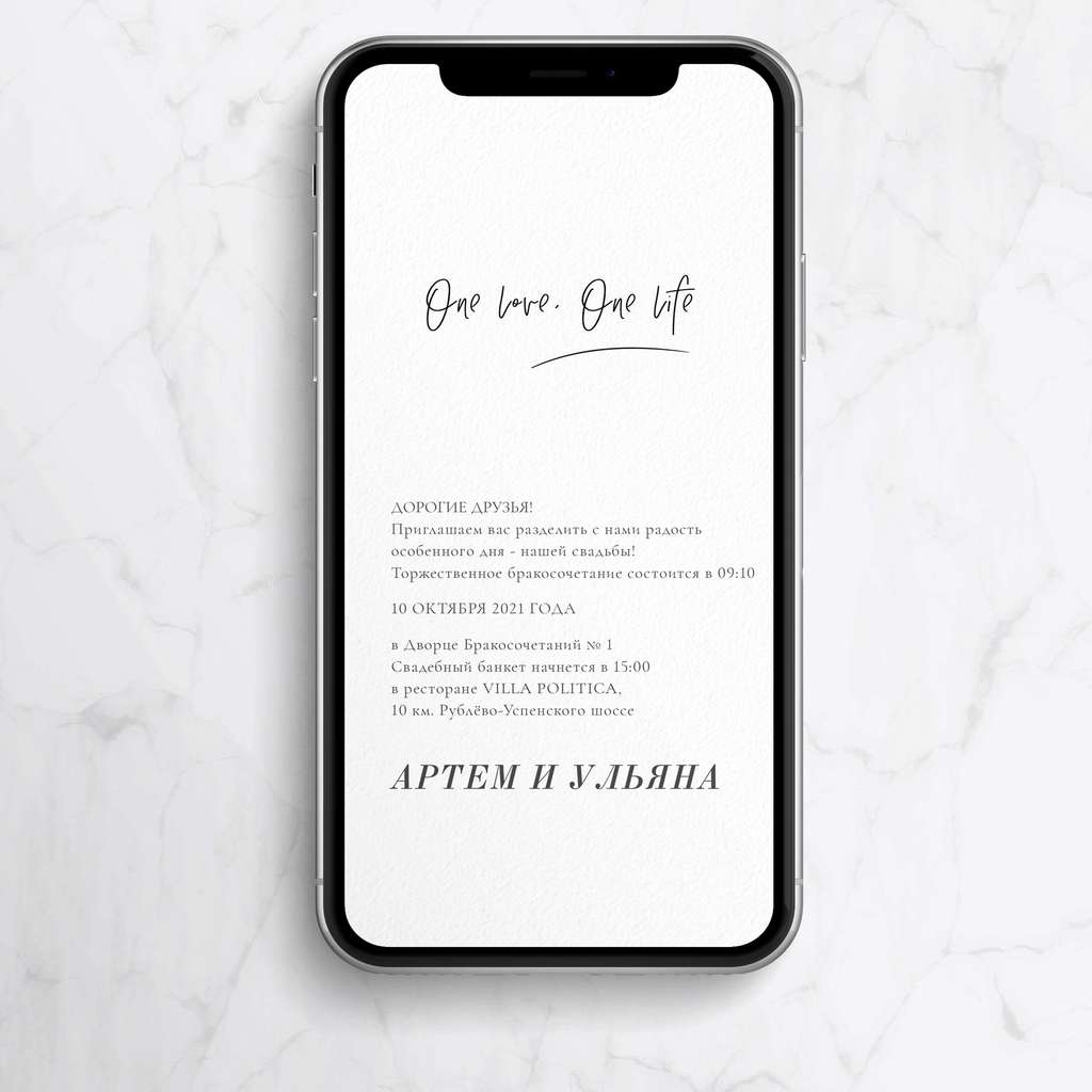 One love (электронное)