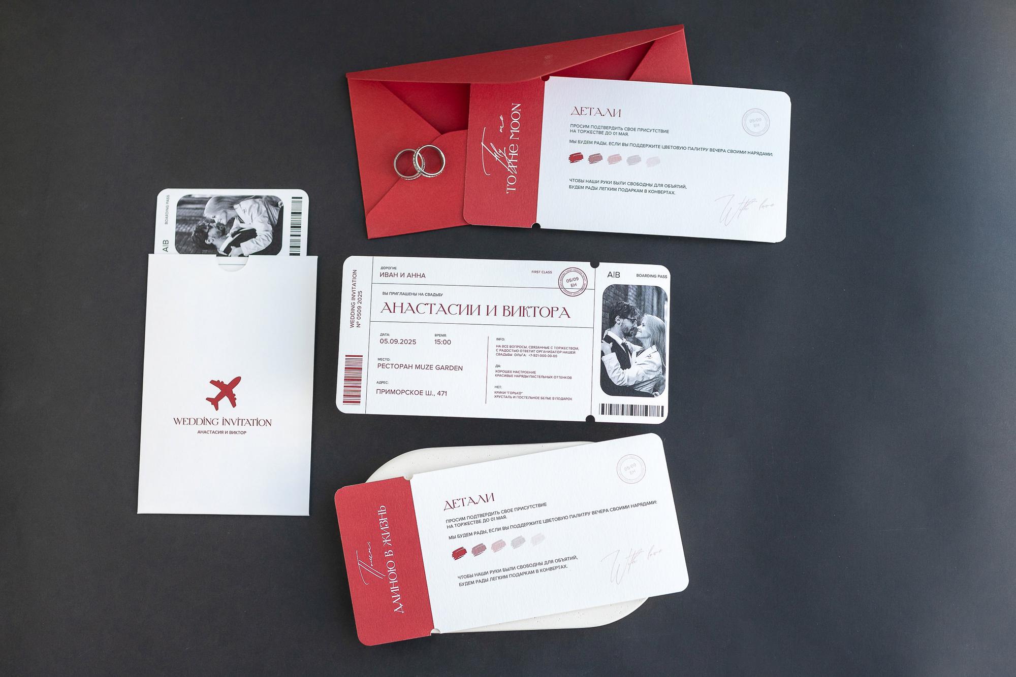 Приглашения "Билеты"