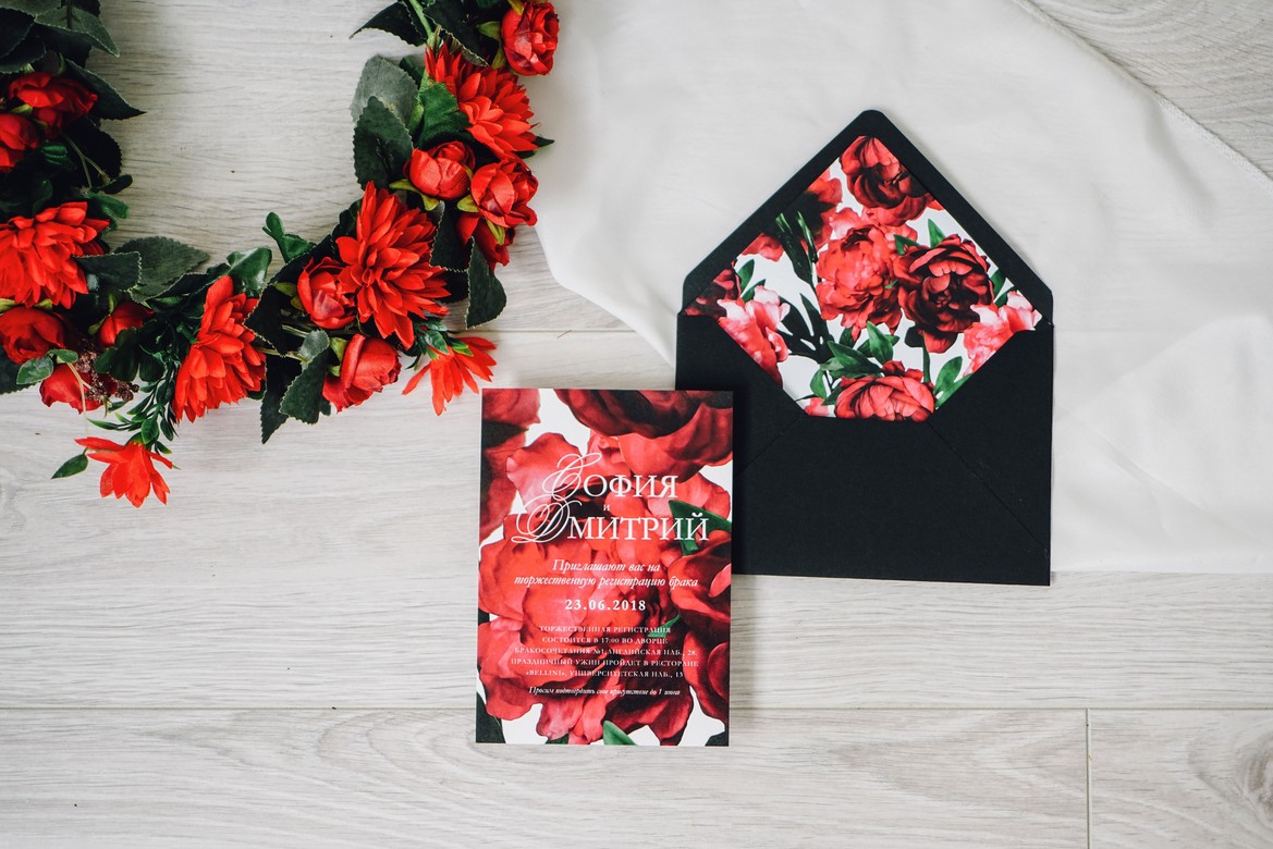 Приглашения "Флора"