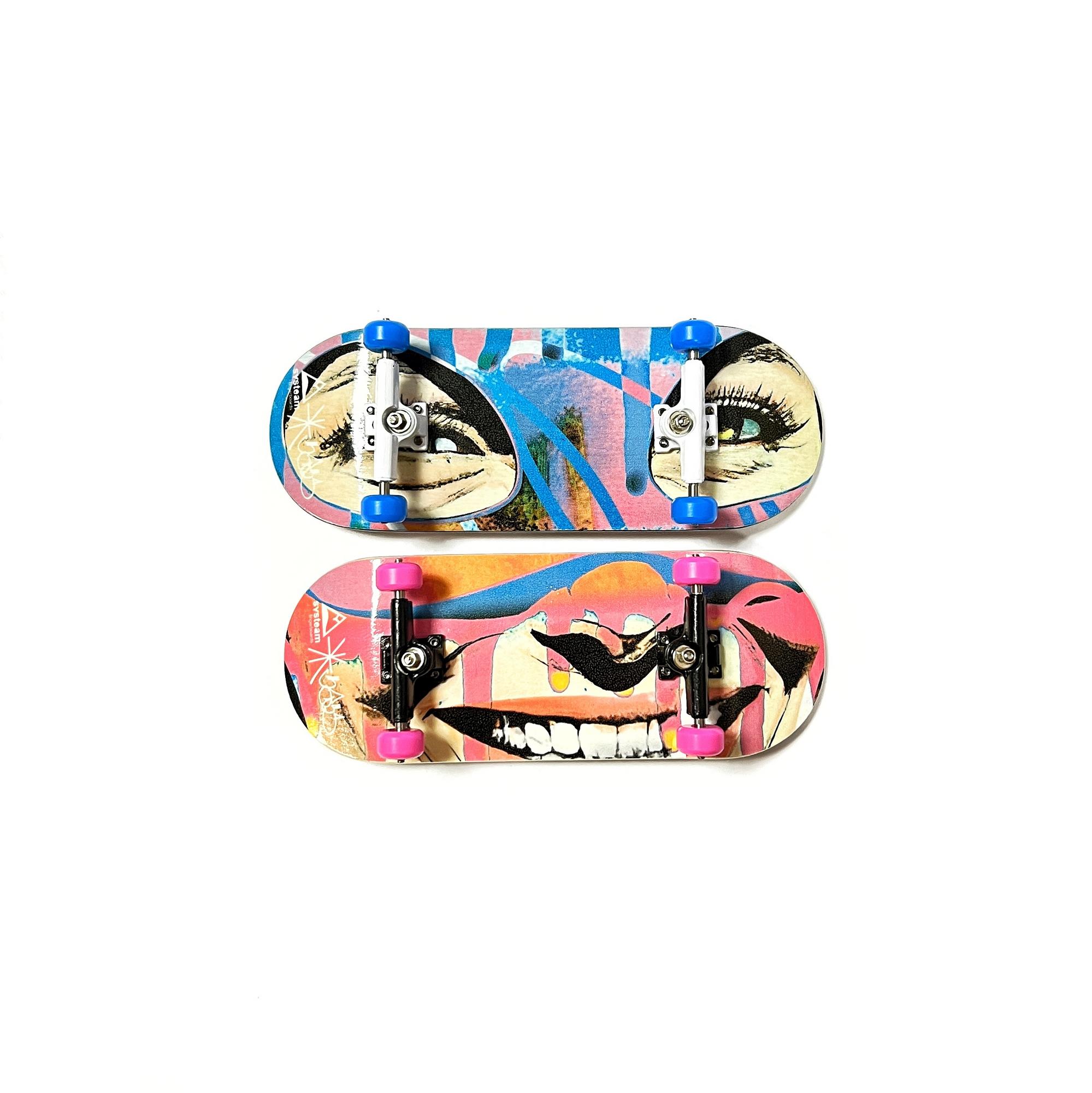 Комплит фингерборд Systeam FB x SBSS - Mask Hunter Lips Blue (с pro-колёсами)