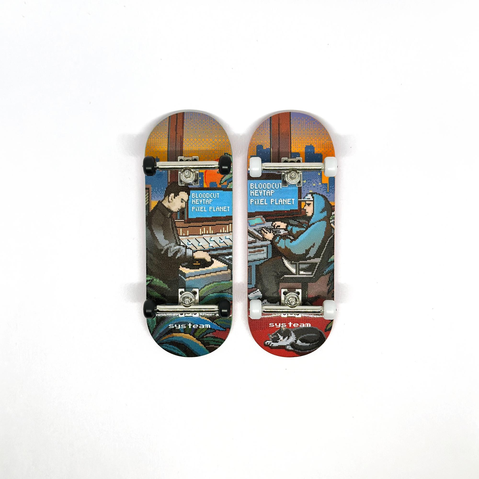 Комплит фингерборд Pro Systeam FB x Bloodcut x Keytap - Pixel Planet I