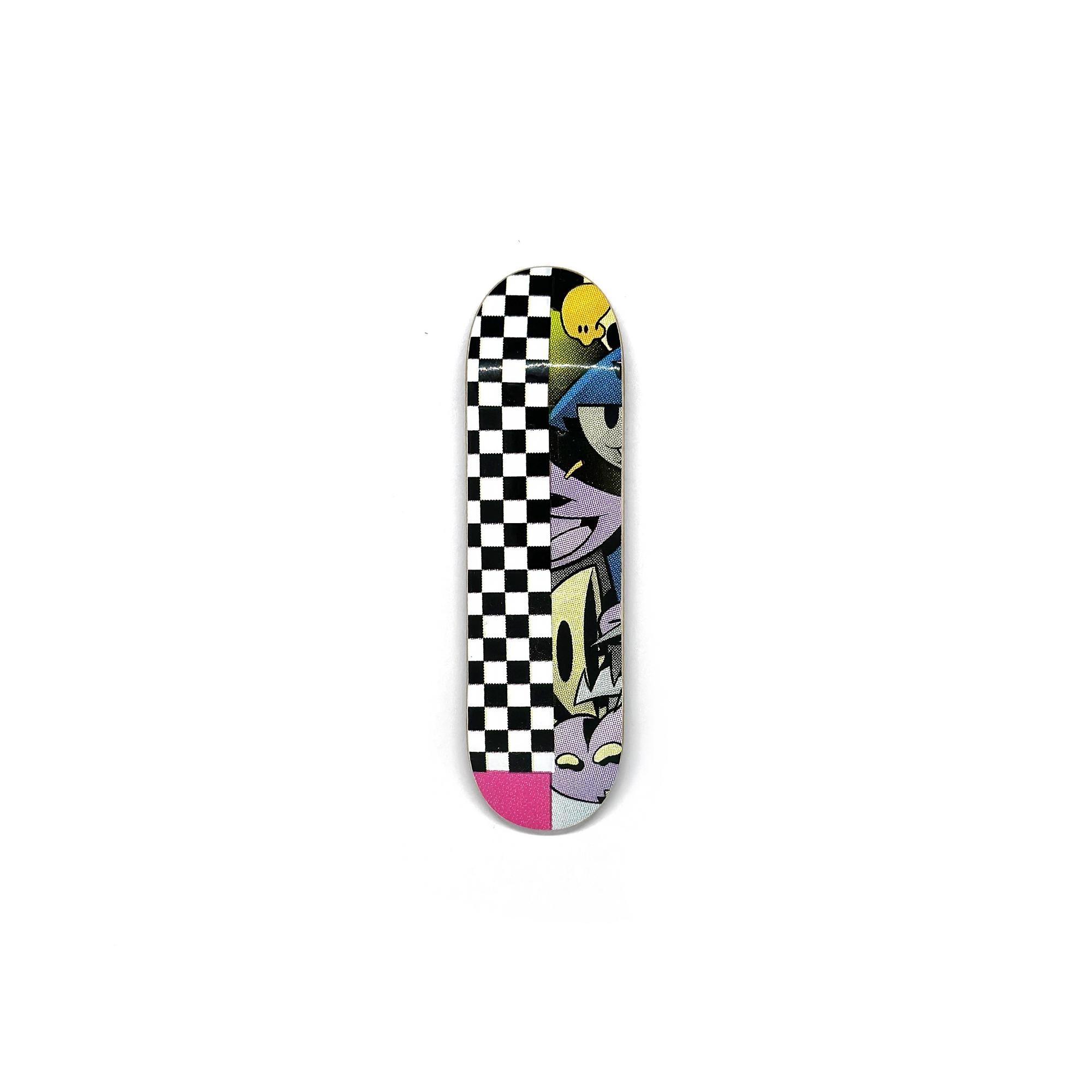 Дека фингерборд Systeam FB - Monster Checkers multi-realwear graphic