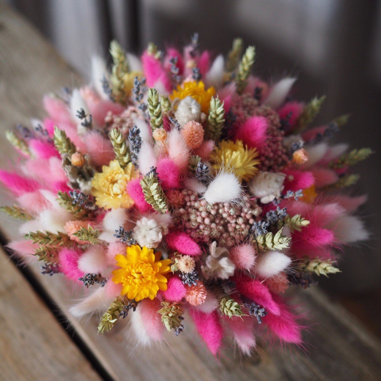 композиция из сухоцветов