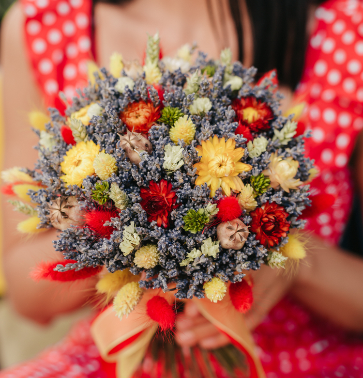 букет из сухоцветов