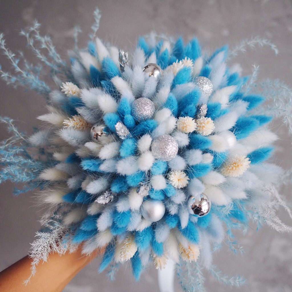 букет из сухоцветов лавандовый замок