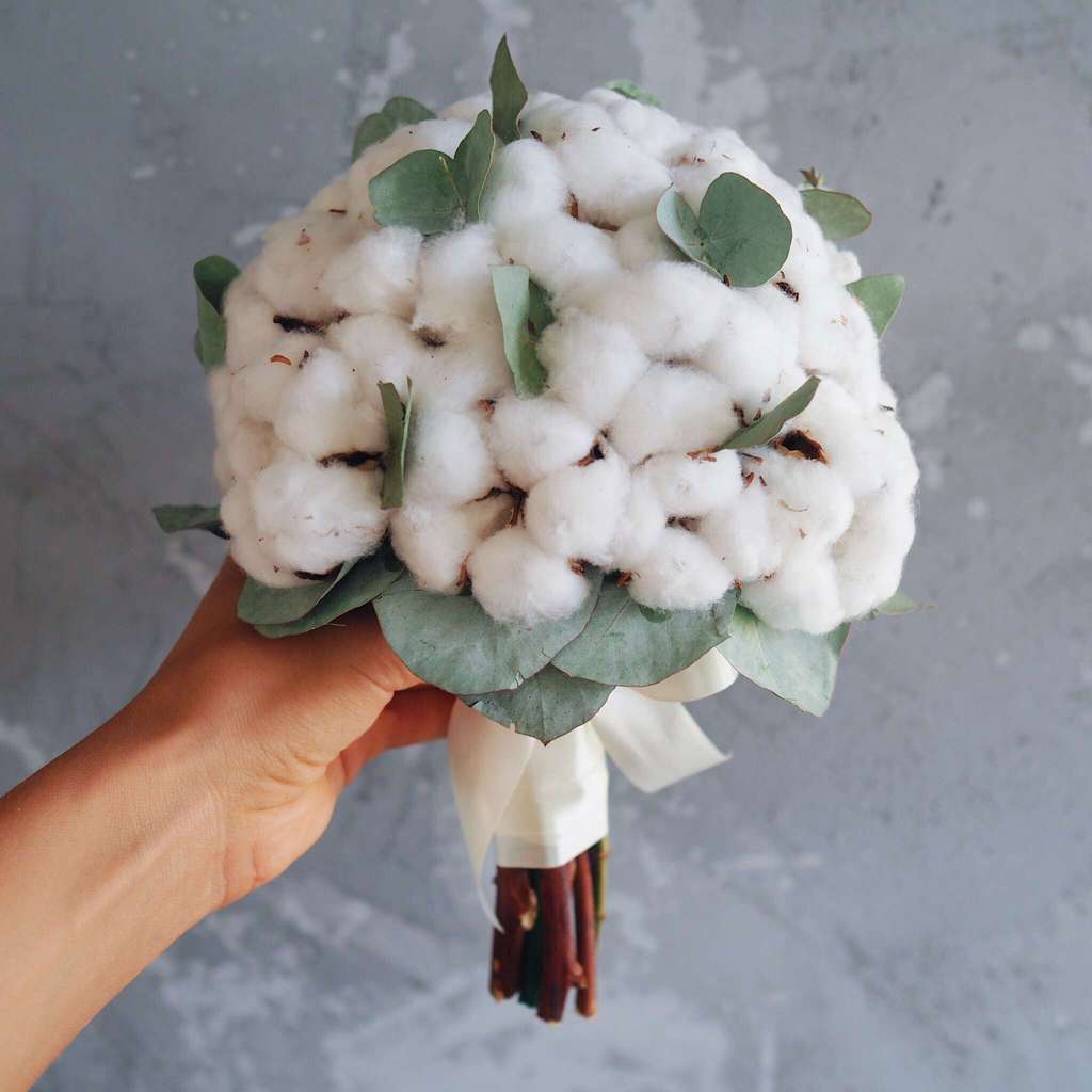 букет из хлопка