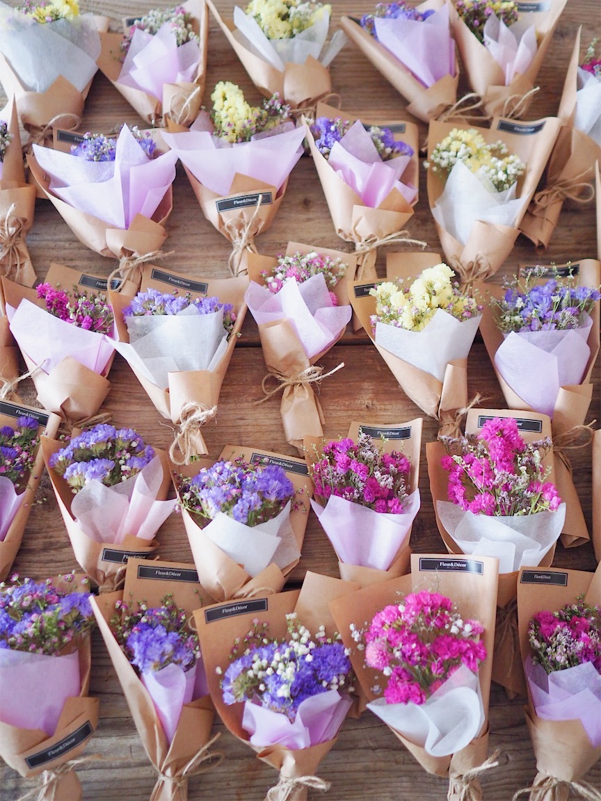 мини-букеты из сухоцветов