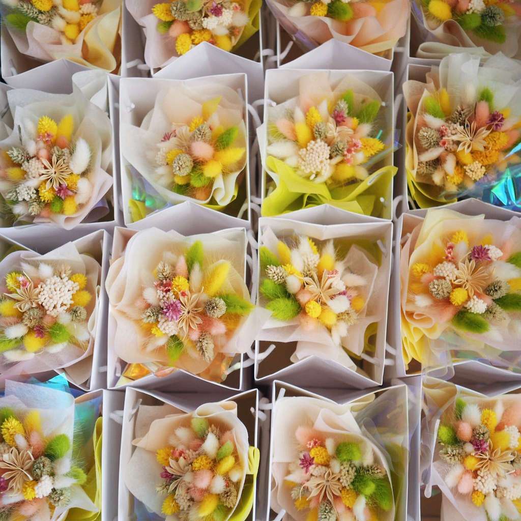 мини-букет из сухоцветов fleur decor