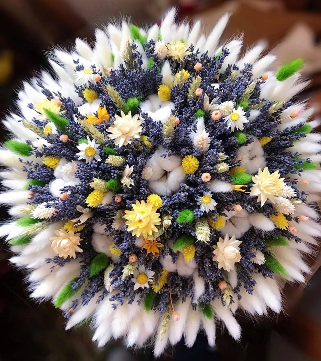 гигантский букет из сухоцветов lafleurdecor.ru