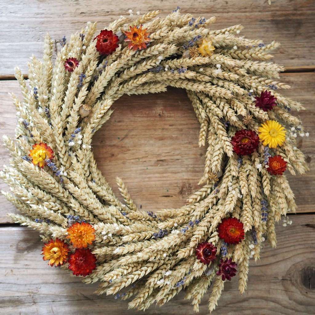 венок из пшеницы lafleurdecor.ru