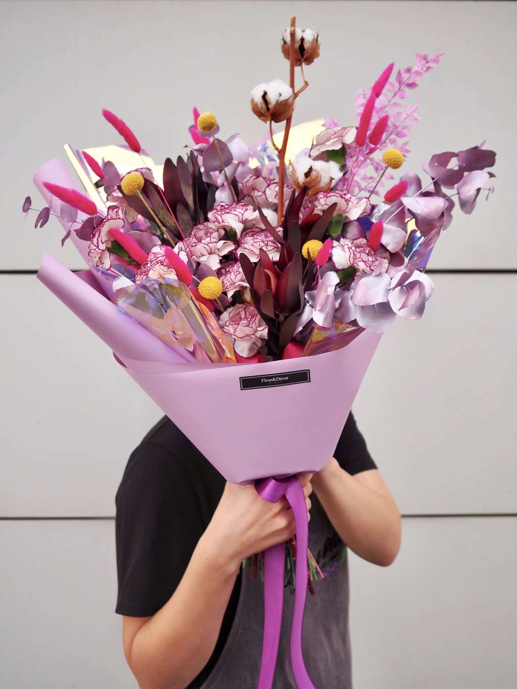 необычный букет из сухоцветов