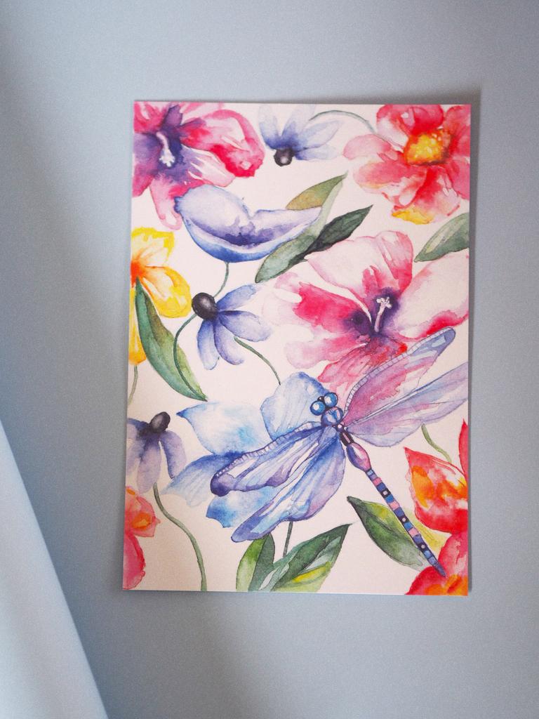 Открытка "Стрекоза"