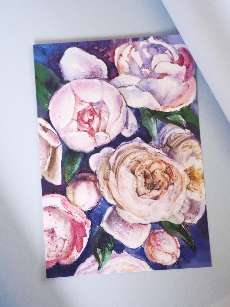 Открытка "Пионы"