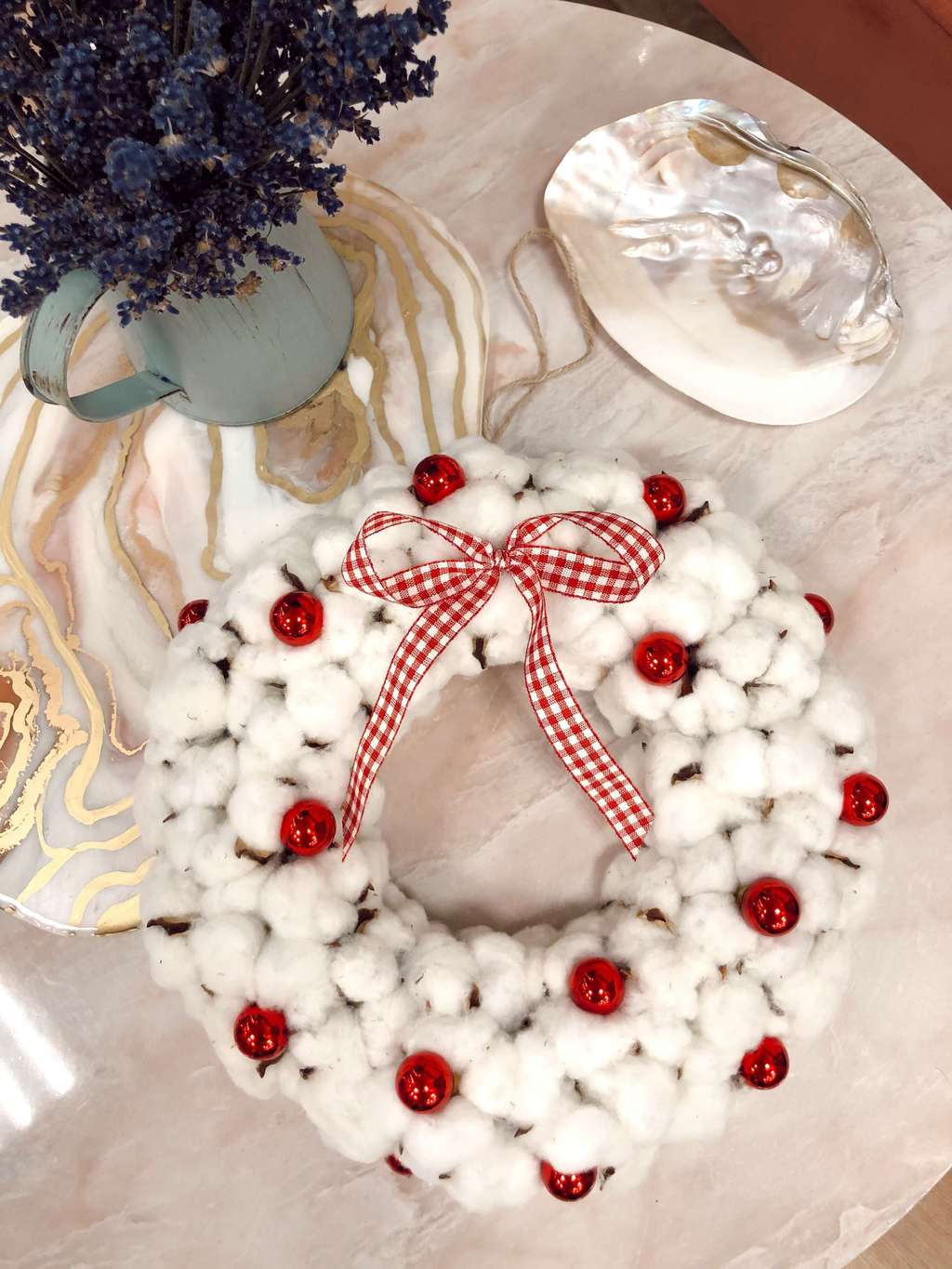 венок из хлопка lafleurdecor.ru