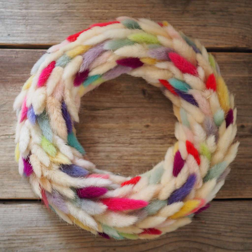 венок из лагуруса lafleurdecor.ru разноцветный