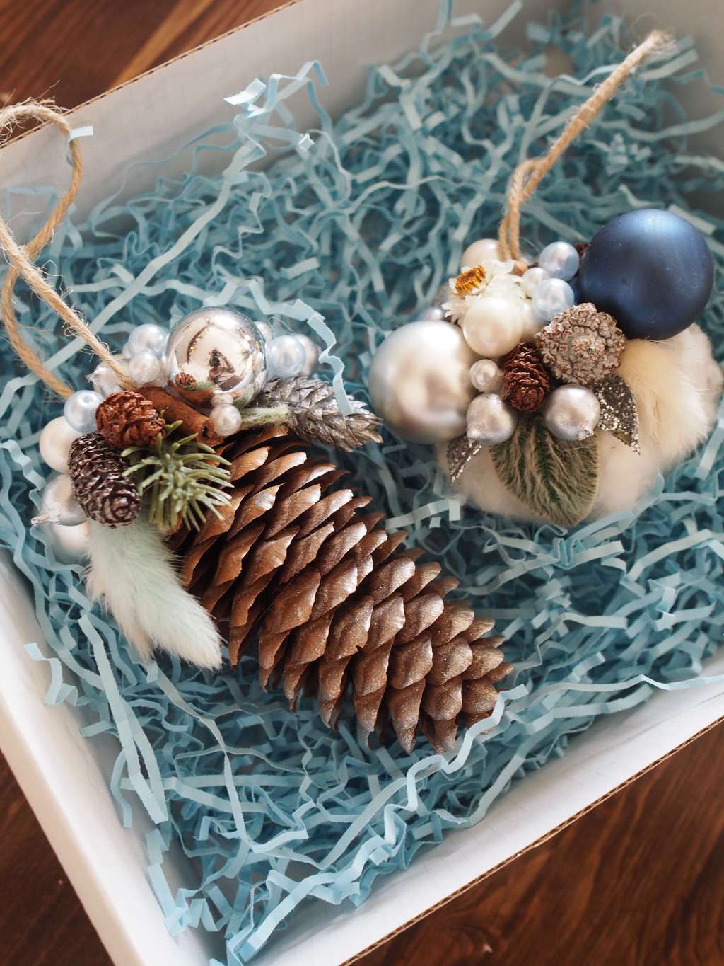 Новогодний набор украшений на елку ручной работы