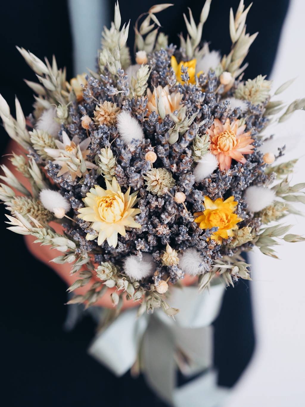 букет лаванды с сухоцветами lafleurdecor.ru