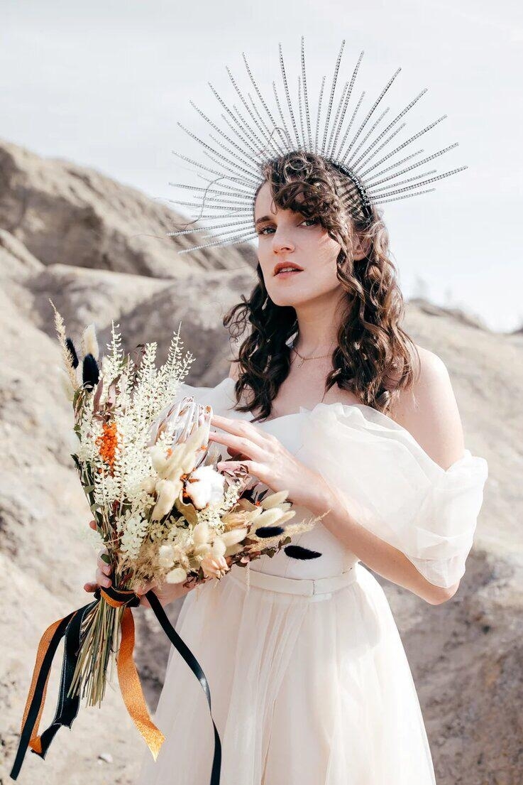 свадебный букет из сухоцветов lafleurdecor.ru