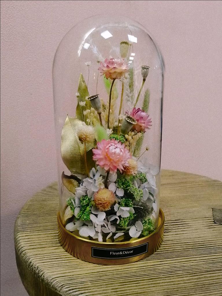 клош из сухоцветов