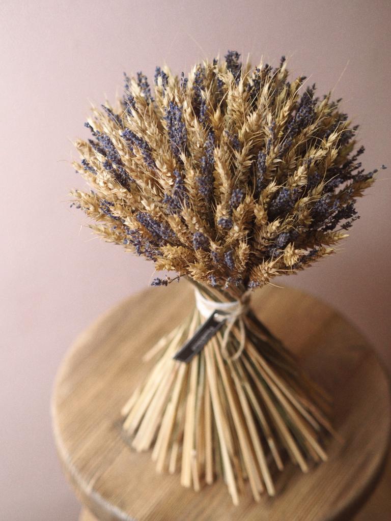 Букет из пшеницы и лаванды