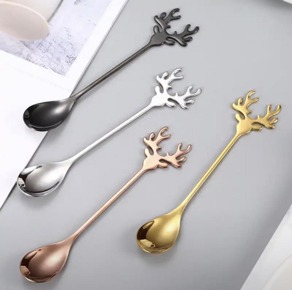 десертная ложка рога оленя