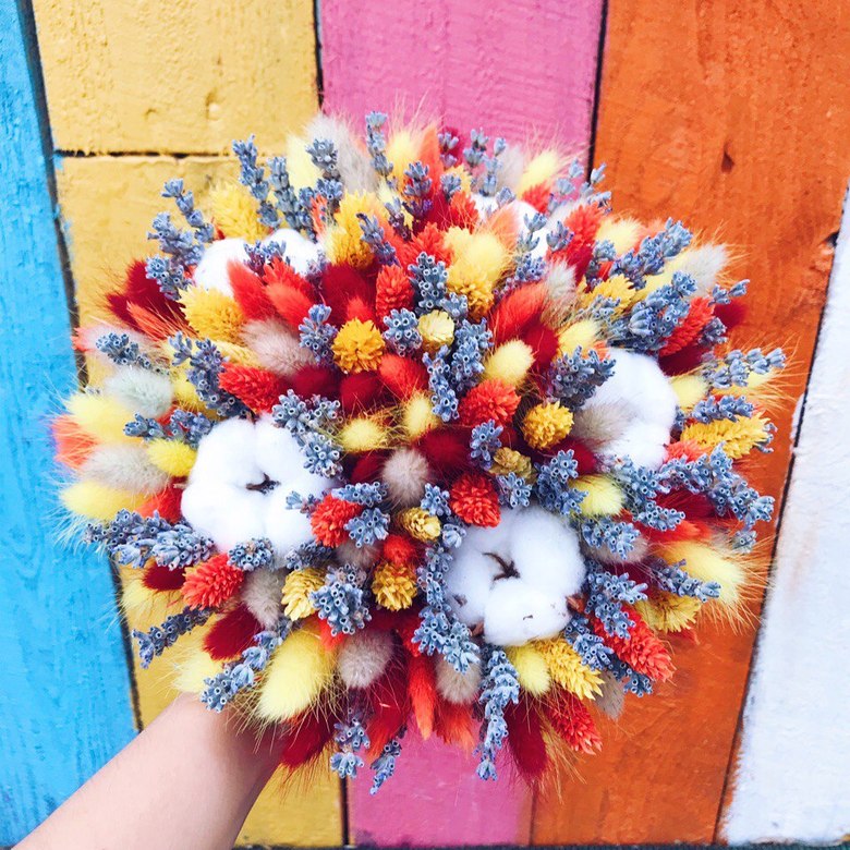 букет из сухоцветов