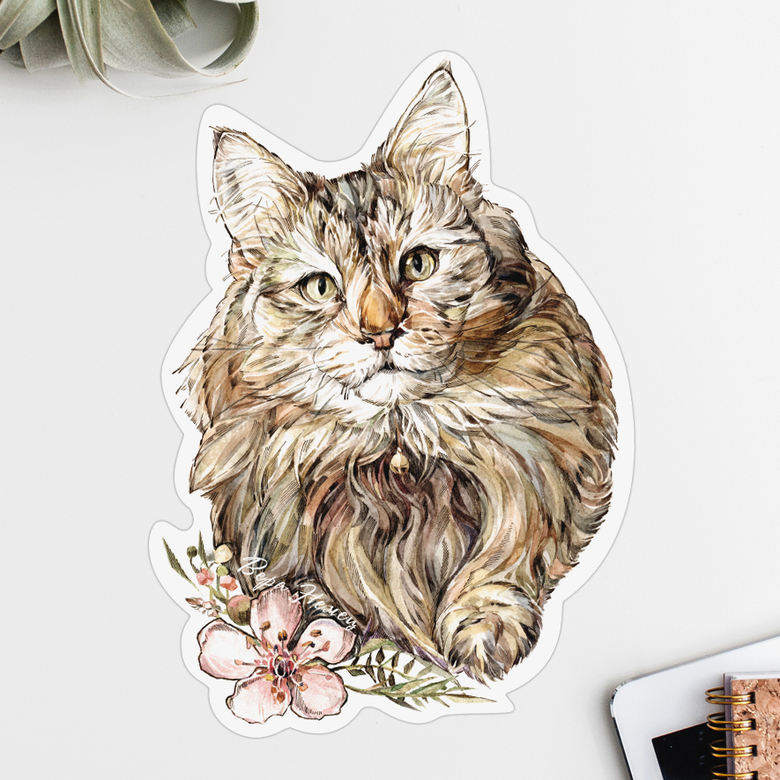 Наклейки виниловые кошки