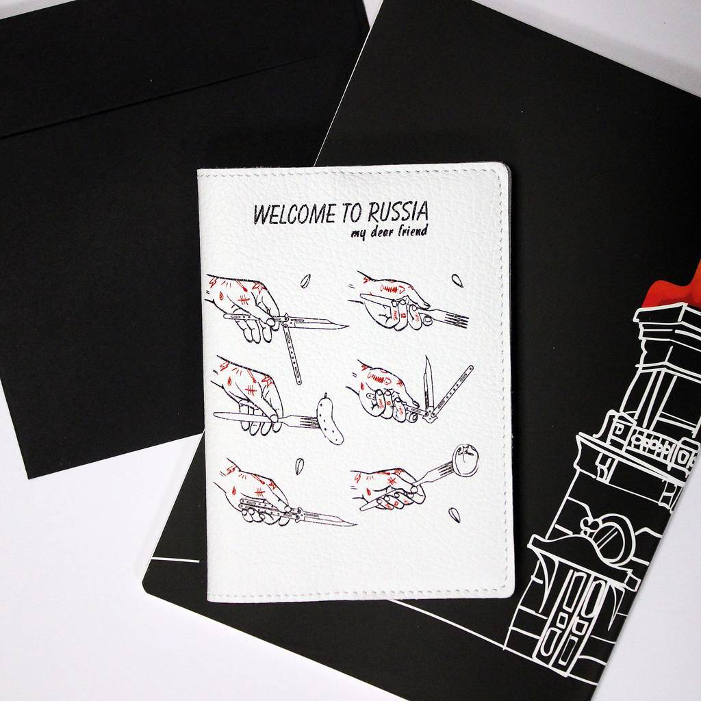 Обложка на паспорт Русский стиль, коллекция From russia with love