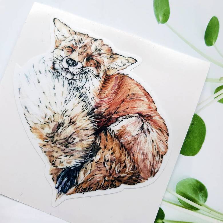 Лис виниловые наклейки