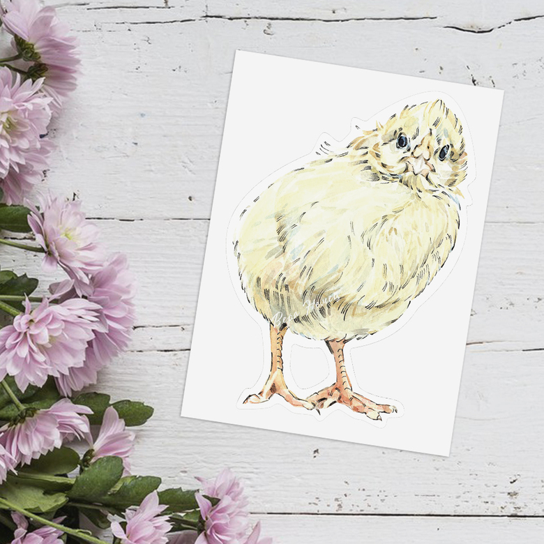 Цыпленок наклейки на телефон