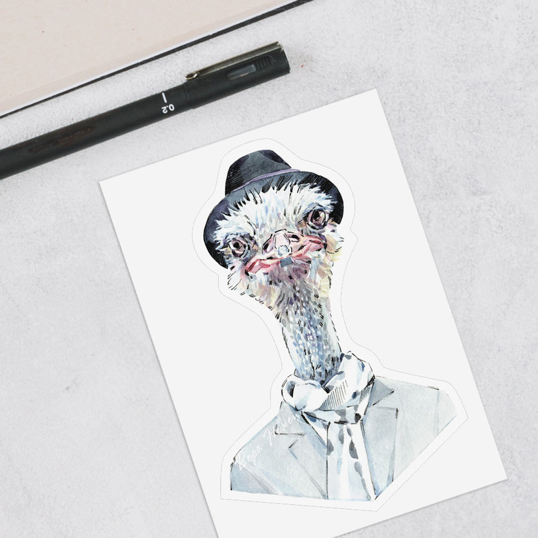 Виниловые наклейки эму