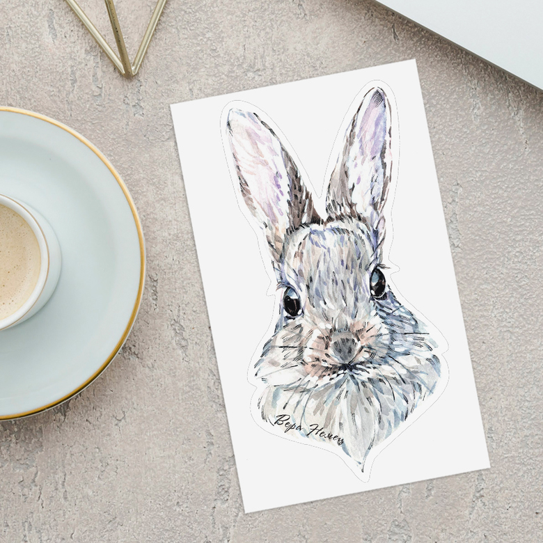 Наклейки зайчонок