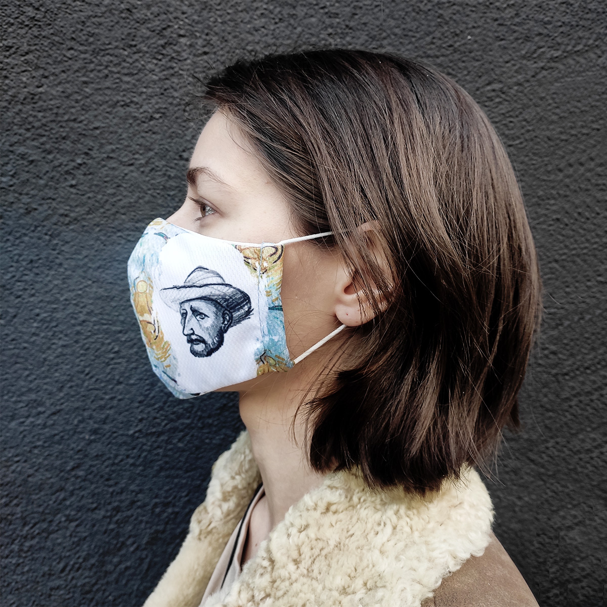 Тканевая маска на лицо - принт Ван Гог