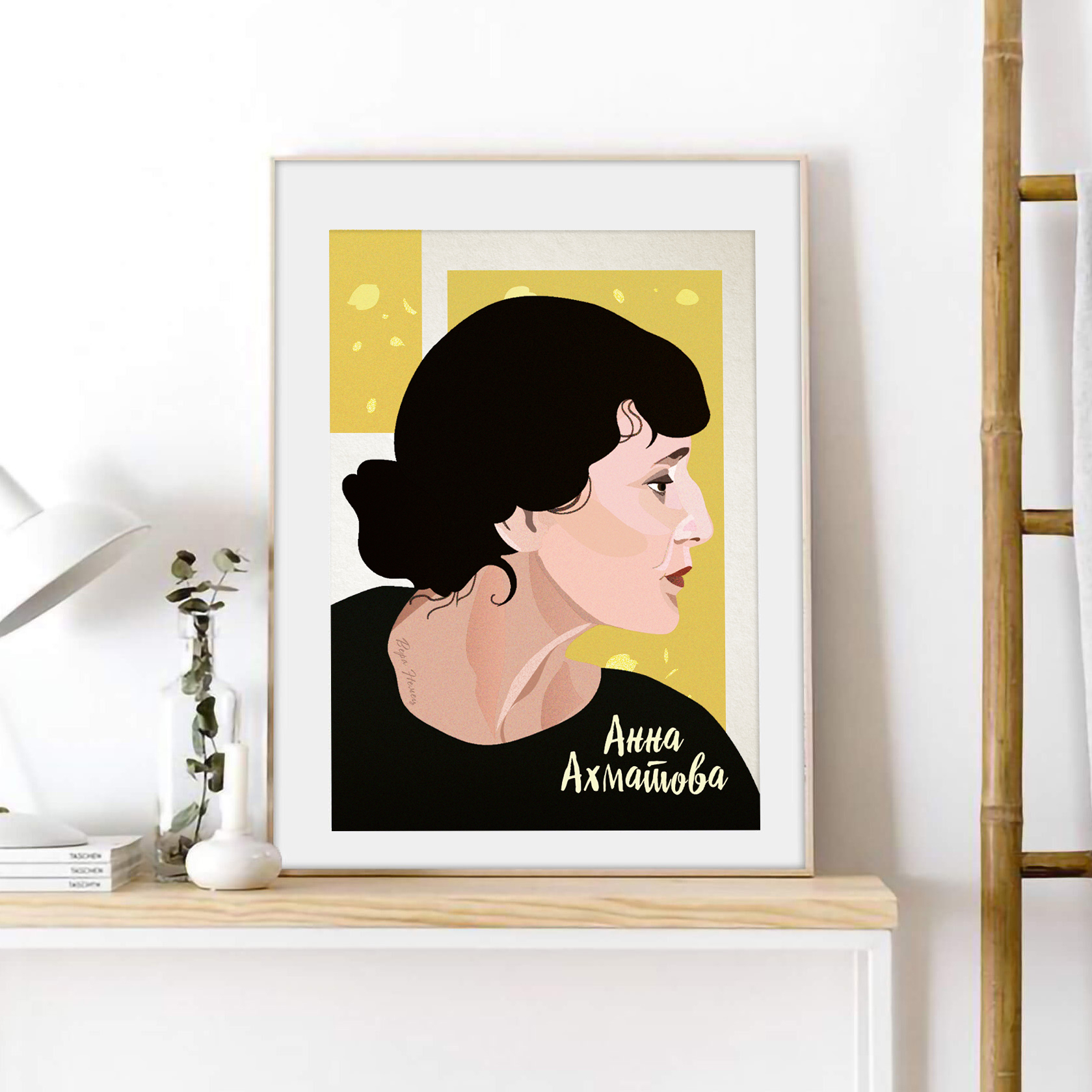 Постер / Плакат / Картина А. А. Ахматова