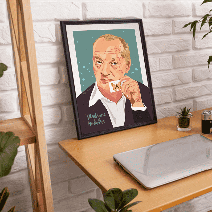 Постер с принтом писатель Набоков Владимир
