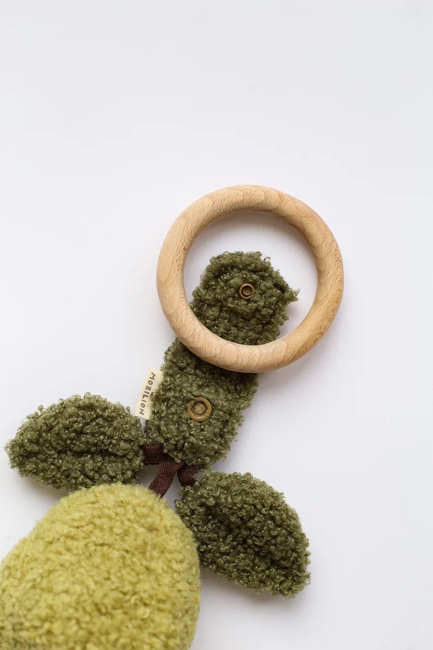 Погремушка на колечке "Груша"