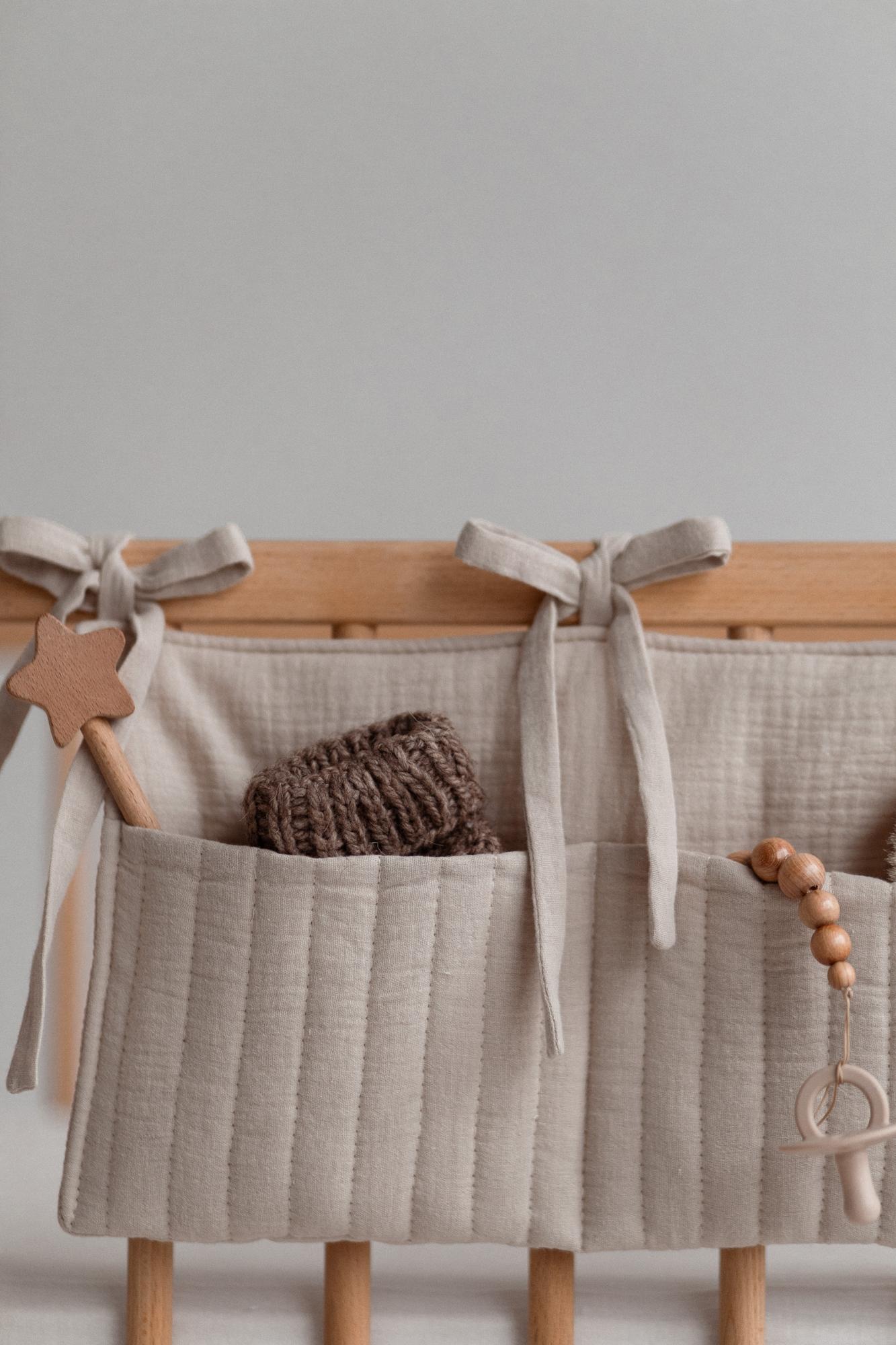 Органайзер из бежевого муслина