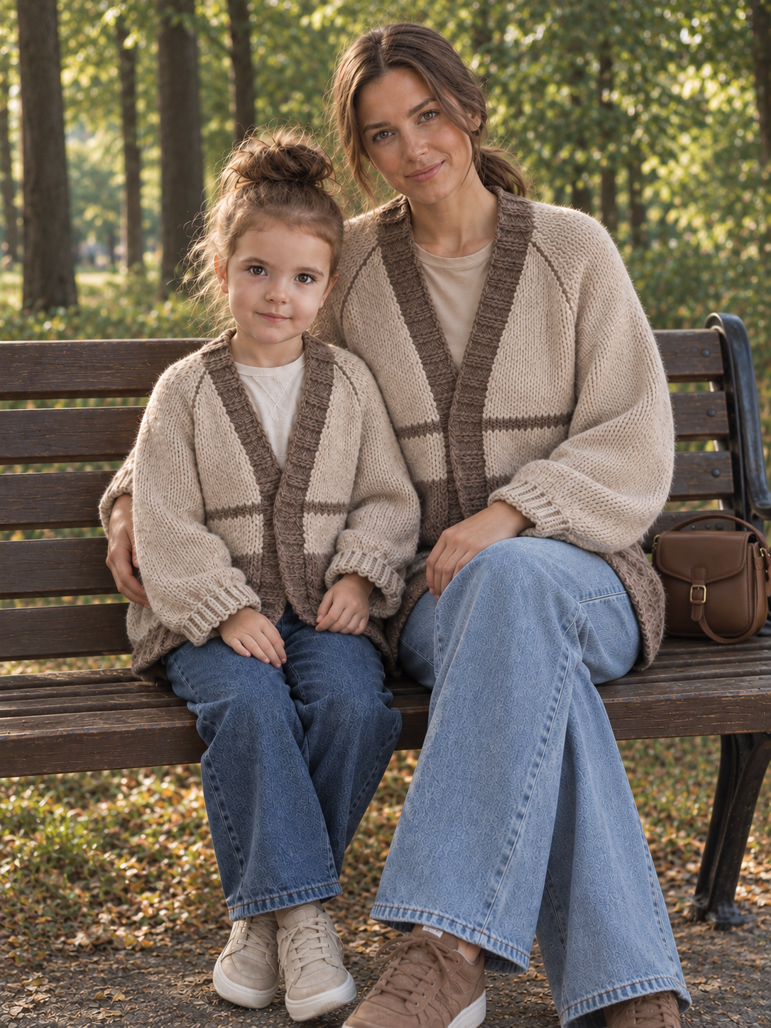 Famili Look - 2 кардигана (детский и взрослый)