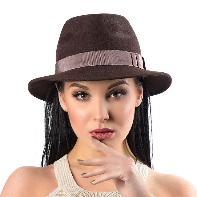 фетровая шляпа, шляпа из фетра, купить шляпу, классическая шляпа, Анна Андриенко, женская шляпа, осенняя шляпа, коричневая шляпа, зимняя шляпа, весенняя шляпа, шляпа с полями