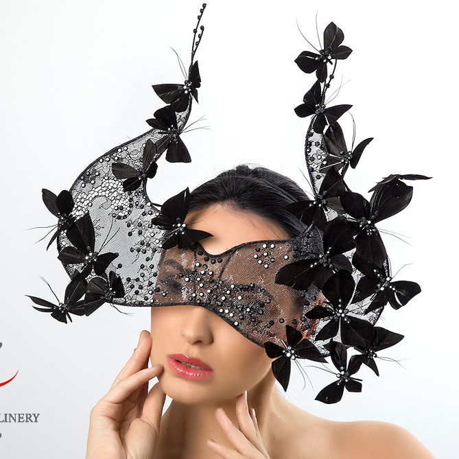 дизайнерский головной убор, шляпка-маска, необычный головной убор, необычная шляпка, купить шляпку для скачек, купить шляпку для фотосессии, купить шляпку для сцены, купить шляпку в Москве, купить шляпку в Питере, Анна Андриенко