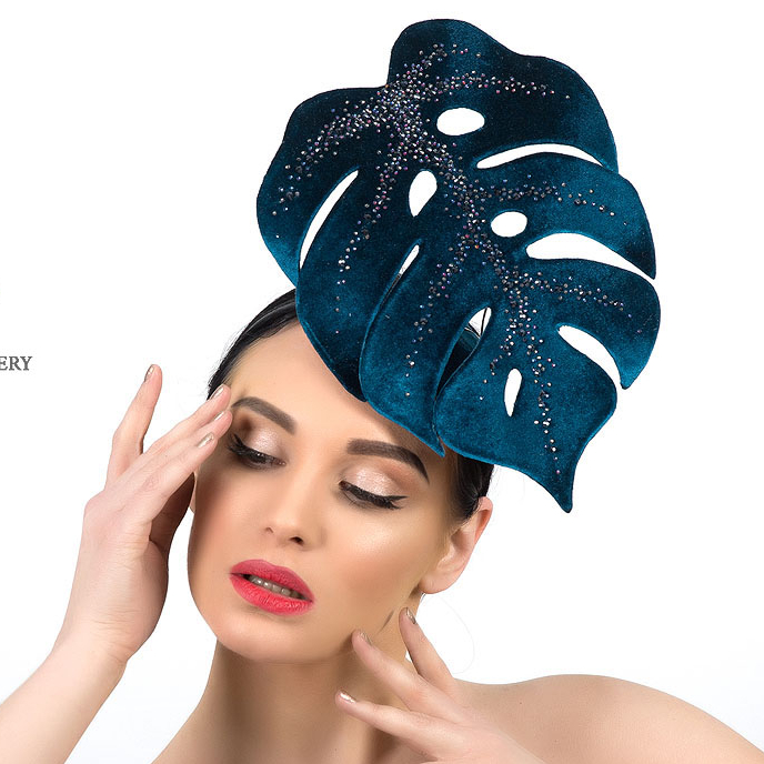 Дизайнерская шляпка от Анны Андриенко, эксклюзивная шляпка ручной работы, шляпка для скачек, эксклюзивная вечерняя шляпка, головные уборы Анны Андриенко