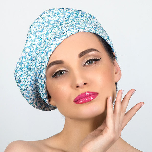 купить берет шанель, Анна Андриенко, мягкий берет из твида